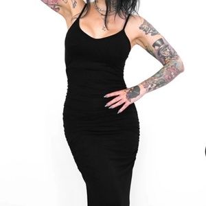 Foxblood snatched dress